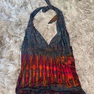 Tie-Dye Halter Top